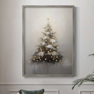 «Christmas Holiday Art», série 2-CXV III, reproduction encadrée - bois massif