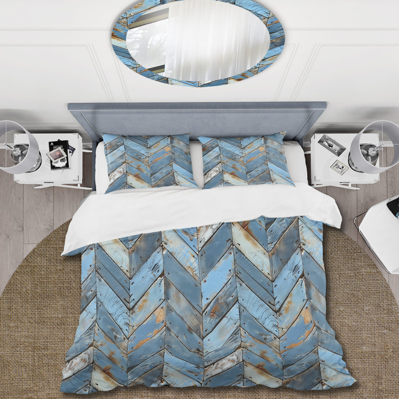 Ensemble de housse de couette Farmhouse, Housse de couette très grand + 2 taies décorativ