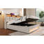 Grand lit avec rangement à DEL et dessous - hydraulique naturel-906447052-906447049