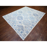 Victorhugo One-of-a-Kind Rectangle 8'0" X 9'7" New Age Area Rug in Ivory
