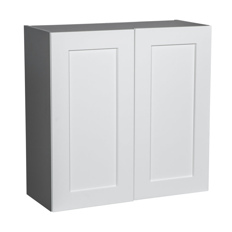 Armoire murale ouverte à panneau de particules standard prête à assembler, Blanc mat, H 30 po x l 30 po