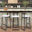 Ensemble de 3 tabourets de bar ronds en bois avec dossier, repose-pieds et pieds en métal-1227674611