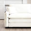 Moderne à 4 places avec 2 repose-pieds - Tissu pour cinéma maison, revêtement gris