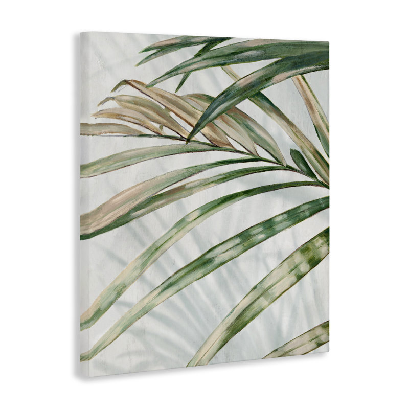Toile Frond Impression Leaves, design par Alex Black, H 40 po x l 30 po