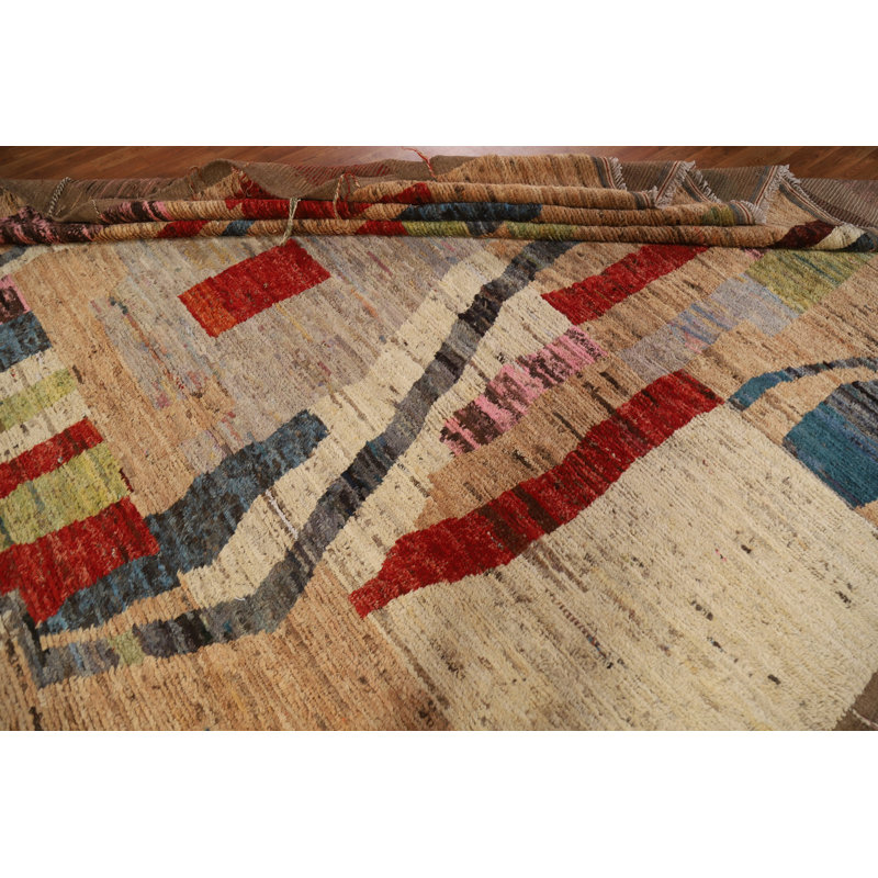 Tapis marocain en laine noué à la main 10 x 14 po