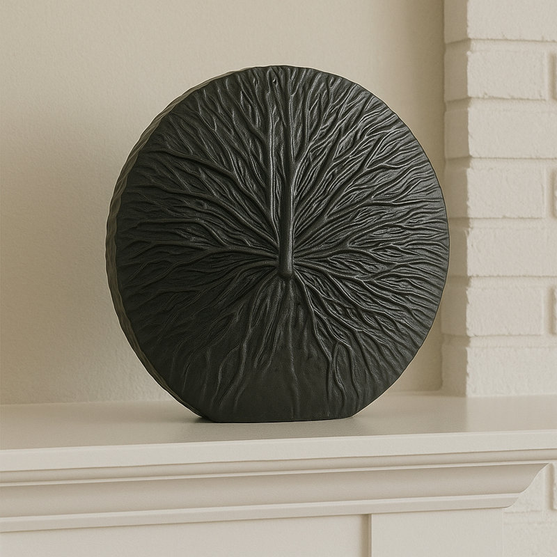 Ayelen Handmade Aluminum Table Vase, Black