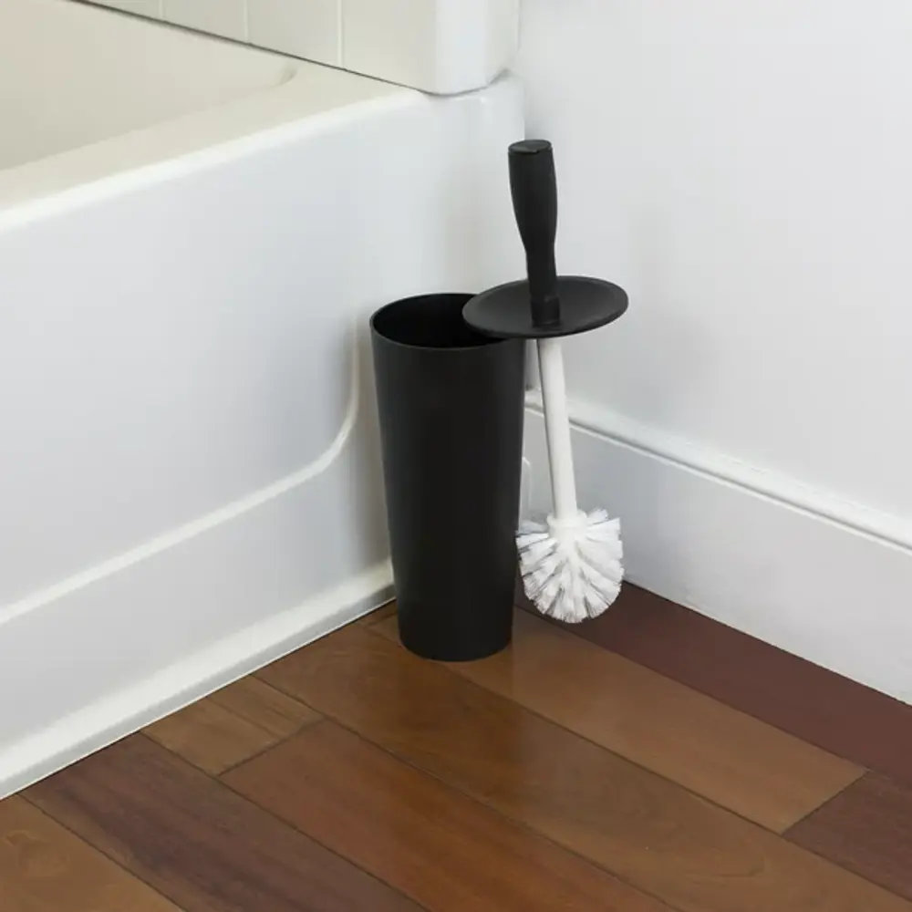 Home Basics Plastic Toilet Brush Holder 