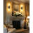 Modern Hardwired Wall Sconces Set Of Two With Glass Shade, E26 Socket, Ideal For Bathroom Mirror, Hallway, And Living Room Lighting-2099084464-2099084478