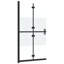 Mckinnie Folding / Bi-Fold Semi-Frameless Tub Door with Frosted Glass-1621581914