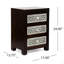 Table de chevet 3 tiroirs en bois