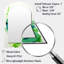 Miroir mural vert et blanc à encre abstraite Expression VI-396688815