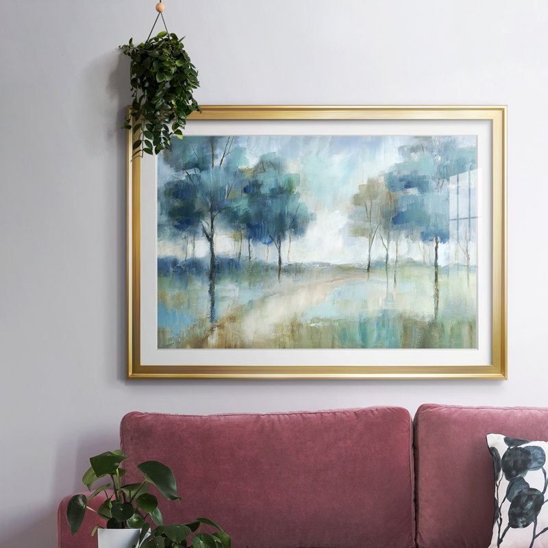 A Walk In The Park, reproduction d'art encadrée, Argent, H 15 po x l 21 po x P 1,5 po