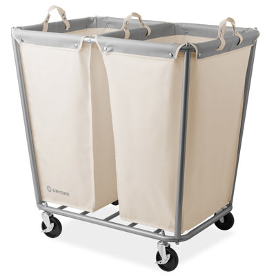 Metal Laundry Cart with Wheels