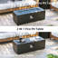  42-Inch Rectangle Iron Gas Fire Pit Table，Includes Tank Cover-2095869930-2090533307