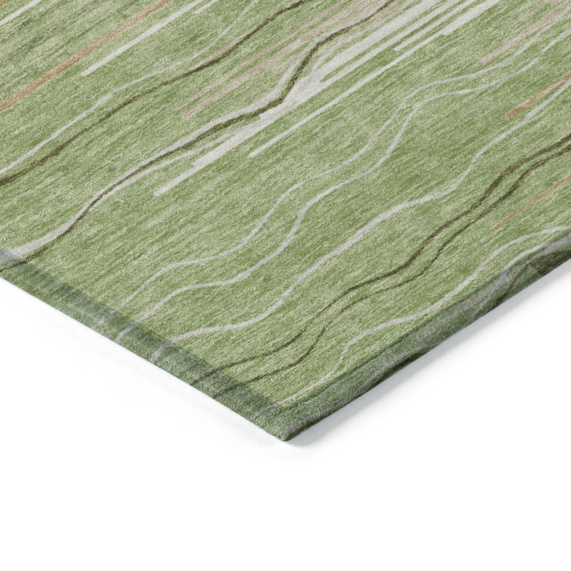  Machine Washable Indoor/Outdoor Chantille ACN996 Paprika Area Rug, Rectangle 1'8" x 2'6"