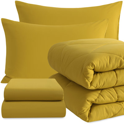 5 Pieces Soft and Breathable Twin Bedding Set