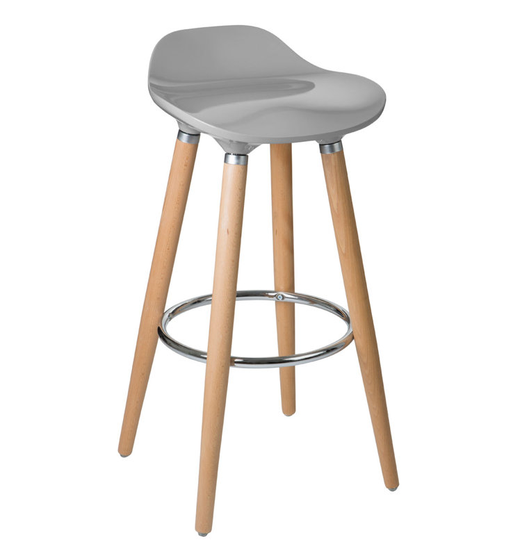Jaelynn Counter Stool with Metal Frame, Taupe