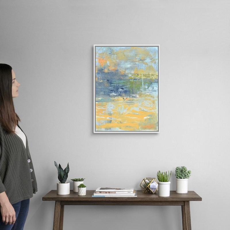 "Chesapeake Bay" par Mila Apperlo, reproduction d’art sur toile, Toile blanche encadrée, 26" H x 20" W x 1.75" D