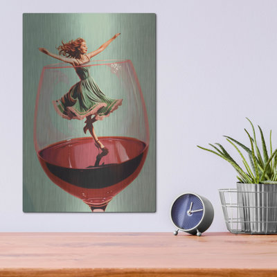 «Wine Dance» par Andreas Magnusson, art mural en métal