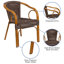 Chaise de patio en bambou et aluminium Nannie-33388873