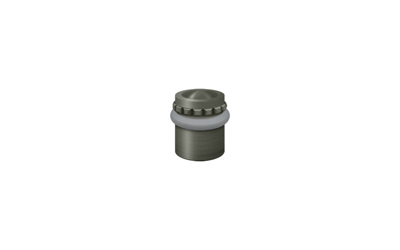 Deltana UFBP4505U3 Round Universal Floor Bumper Pattern Cap 1-5/8", Solid Brass in Polished Brass, 38" H x 26" W x 26" D