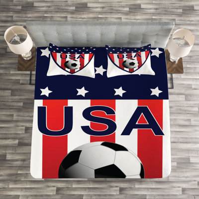 USA Bedspread Set with Shams