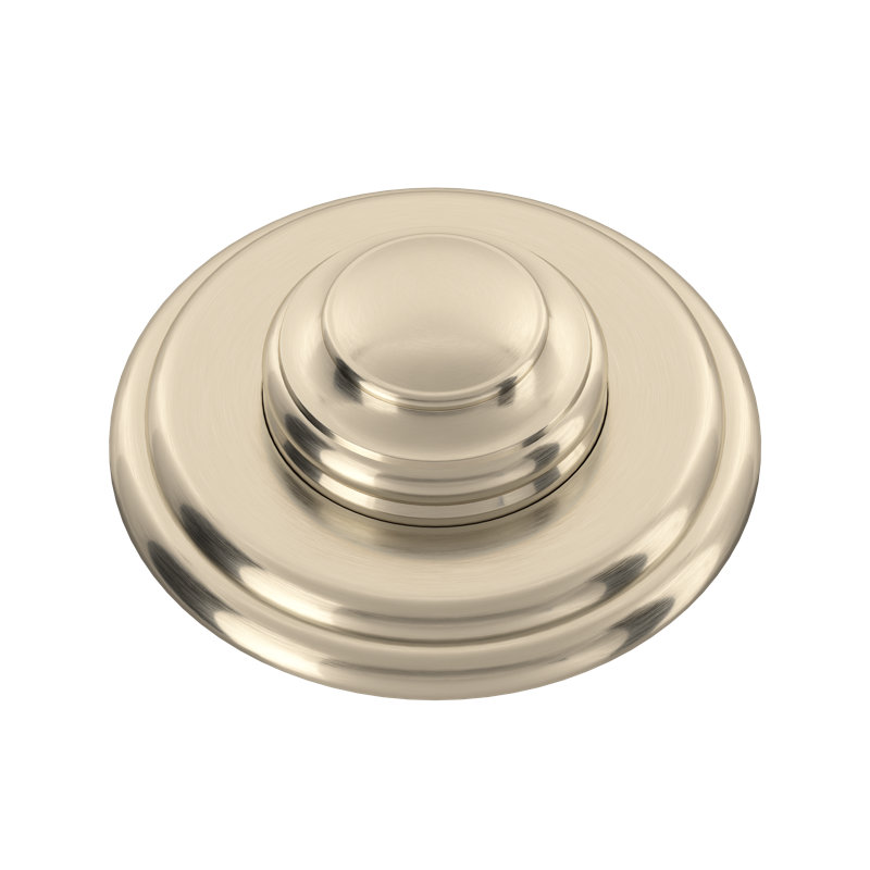 Rohl Waste Disposal Air Switch Button, Satin Nickel