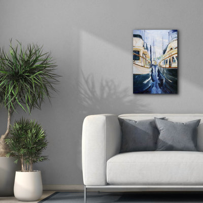Toile épique Graffiti «Grand Banks» par Curt Crain, 18 po x 26 po