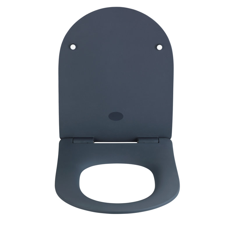 Sedilo Soft Close Elongated Toilet Seat, Grey