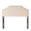 Tête de lit capitonnée capitonnée en bois massif avec pieds en métal durables, tête de lit à hauteur réglable avec garniture cloutée, tête de lit en tissu au design moderne capitonné-443168239-443168237