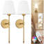 Plastic LED Battery Powered Armed Sconce-2071032589