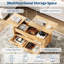 Table basse avec plateau relevable, table basse convertible avec plateau relevable en bois, 2 tiroirs et compartiment caché, table centrale avec rangement pour le bureau à domicile-1338525033