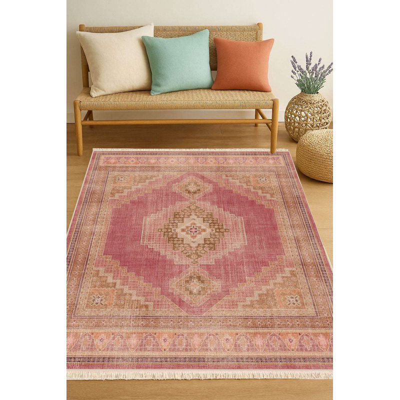 Desert Rose Traditional Medallion Area Rug