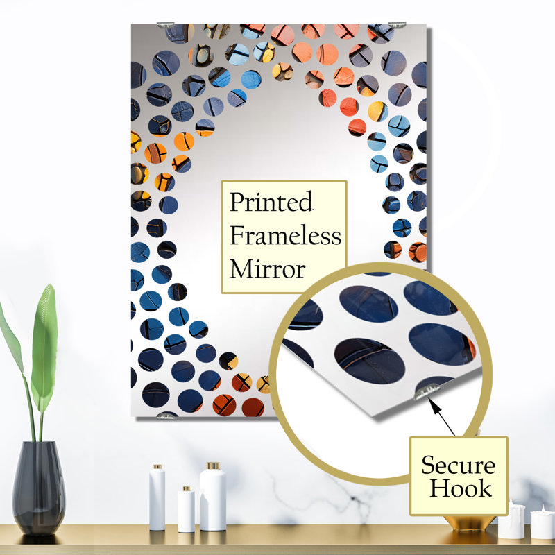 Grand miroir mural M mosaïque Tiles III - Boho MIR136398, 32 po x 24 po