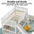 Multi-Size Bunk Bed (Twin-Over-Twin / Full-Over-Full) - Sturdy Pine Wood & Mdf Construction With Interchangeable Slide & Ladder Placement, Available In White & Gray-558963978-558963976