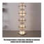 Lampe sur pied en acrylique et en acier inoxydable European
