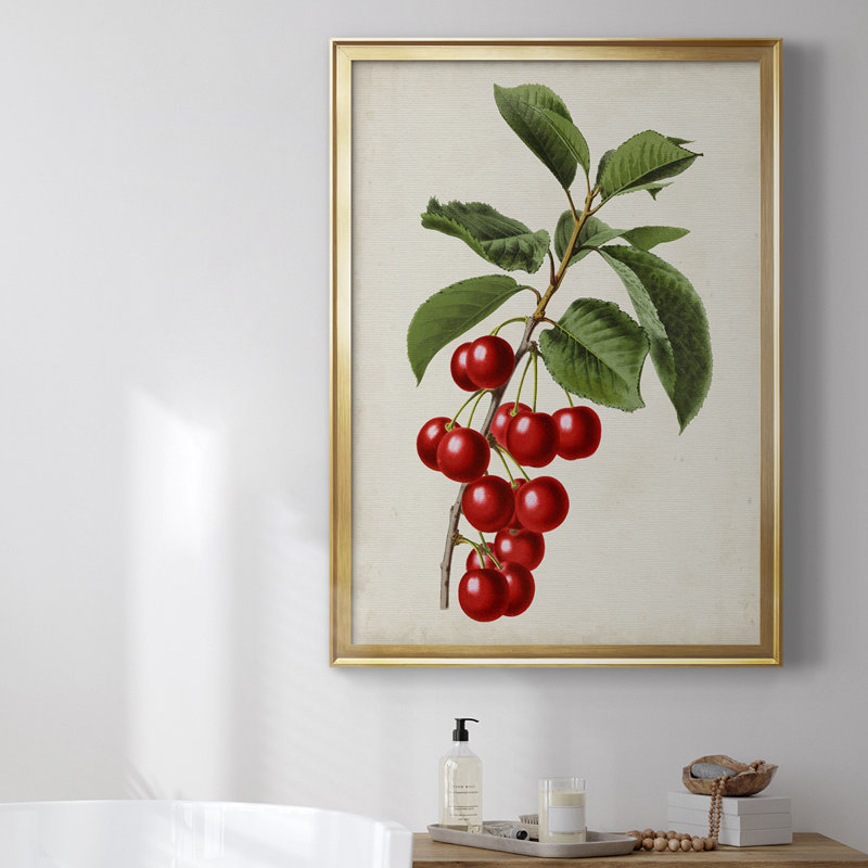 " Antique Fruit II ", Gold, 42.5" H x 30.5" W