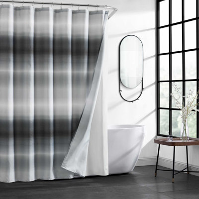 Ensemble de rideau de douche et crochets Kenneth Cole