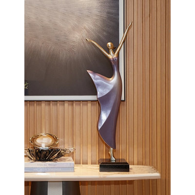 Sculpture danseuse en résine: décoration de luxe pour la maison