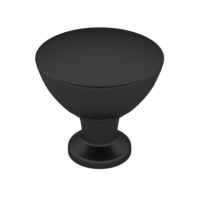 Expression 1 5/16" Diameter Round Knob, Matte Black