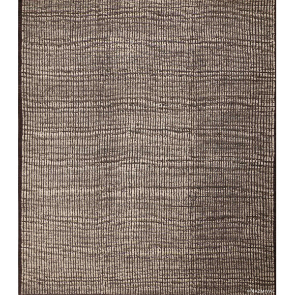 Nazmiyal Collection Square Room Size Contemporary Modern Cream Brown ...