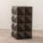 23.62"Height Three-Dimensional Embossed Pattern Design Retro Side Table Retro Wooden Nightstand Brown-811868135