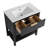 30" Single Freestanding Bathroom Vanity with Ceramic Basin Sink Top, Floor Standing Vanity With 2 Drawers And 1 Open Shelf-2003219057