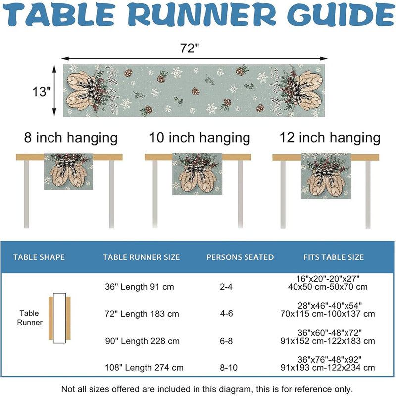 Tapis de table Hello Winter