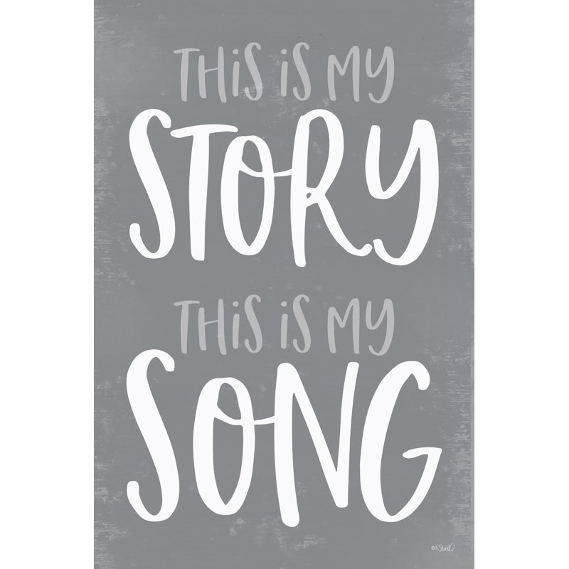«This Is My Story» par Kate Sherrell sur, Non, H 36 po x l 24 po, Papier avec cadre photo en érable