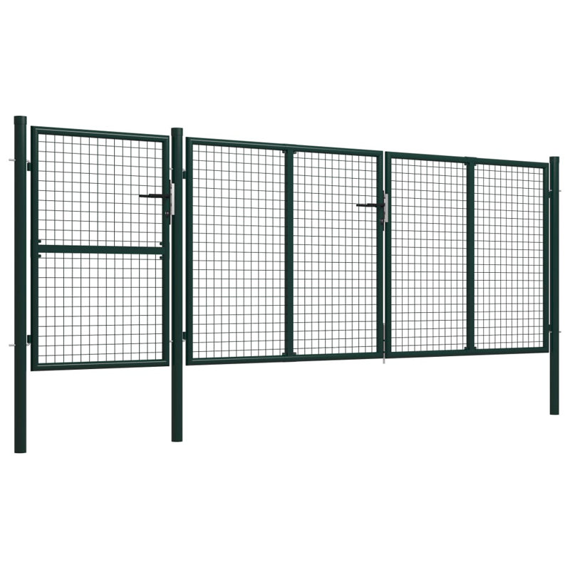 Adanac 175cm H x 400cm W Green Metal Gate