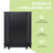 Bathroom Cabinet Triangle Corner Storage Cabinet with Adjustable Shelf-1780888804