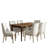 Dorlene 7-Piece Farmhouse Four Leg Dining Set-1934136441-1934136327