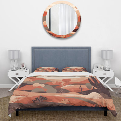 Ensemble de housse de couette en microfibre / polyester Sublime Desert Simplicity Bedding