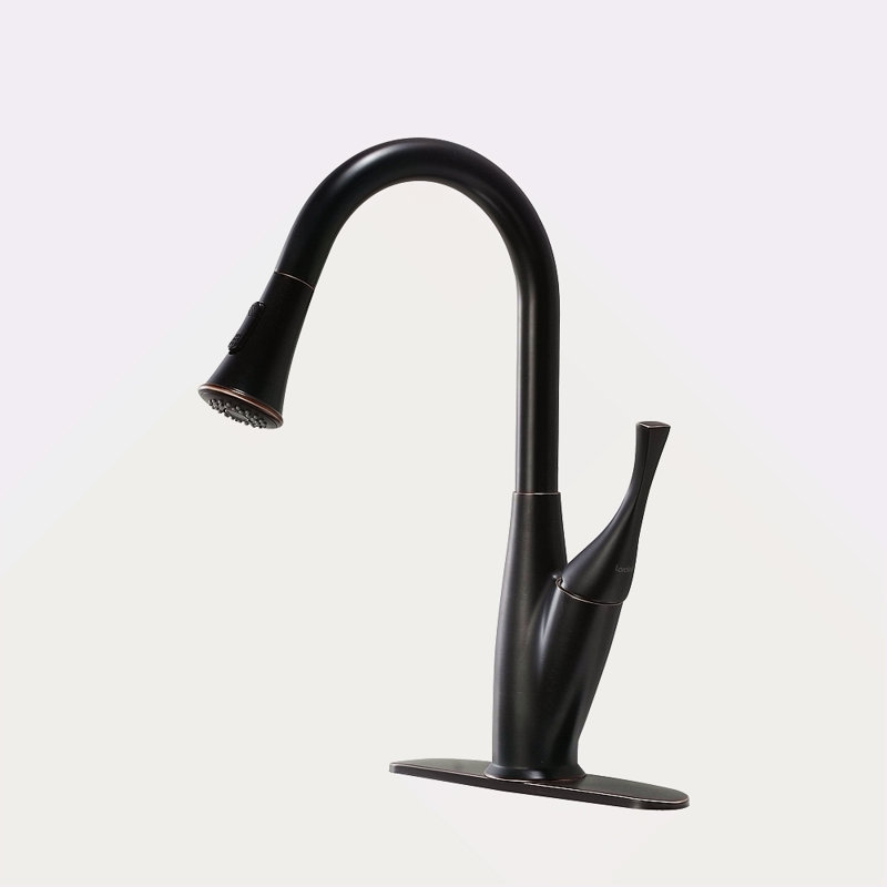 Kitchen Faucet With Pull Out Spraye, Oil-Rubbed Bronze